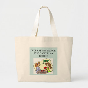 Grand Tote Bag conception drôle de plaisanterie de joueur de pon