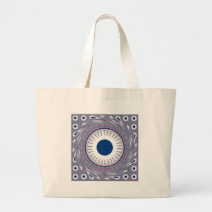 Grand Tote Bag Conception élégante des yeux énergétiques : un Mot