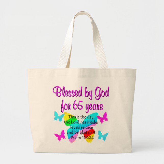 GRAND TOTE BAG CONCEPTION RELIGIEUSE DU 65E ANNIVERSAIRE (Devant)