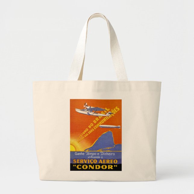 Grand Tote Bag Condor ~ Service aérien brésilien (Devant)