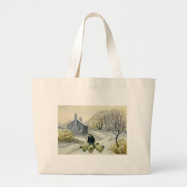 Grand Tote Bag Conduite des moutons (Devant)