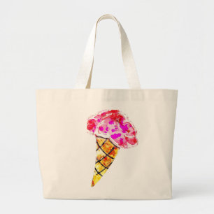 Grand Tote Bag Cône de crème glacée