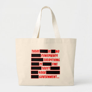 Grand Tote Bag Confiance éditée votre gouvernement tout très b