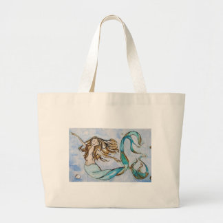 Grand Tote Bag Copie d'art de sirène par Tamara Kapan