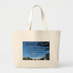 Grand Tote Bag Coque pour l'enseignement à domicile