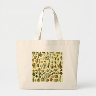Grand Tote Bag Coquillages de coquillages Mollusk Clam Élégant Ar