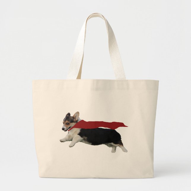 Grand Tote Bag Corgi de Gallois de Pembroke (Devant)