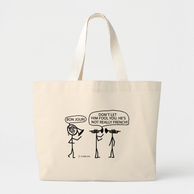 Grand Tote Bag Corne française (Devant)