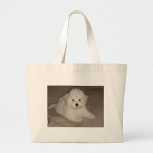Grand Tote Bag Coton_de_Tulear_puppy.png