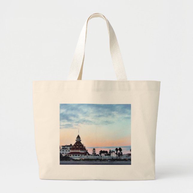 Grand Tote Bag Coucher du soleil de Del Coronado (Devant)