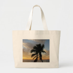Grand Tote Bag Coucher du soleil de paume