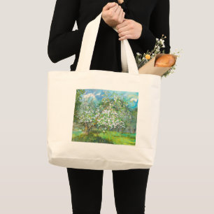 Grand Tote Bag Couleur d'aquarelle fleurie