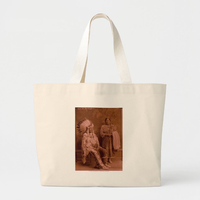 Grand Tote Bag Coupe les oreilles de l'ours et l'épouse - (Devant)
