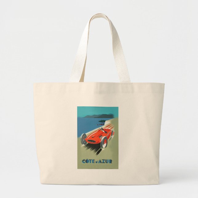 Grand Tote Bag Course automatique vintage (Devant)