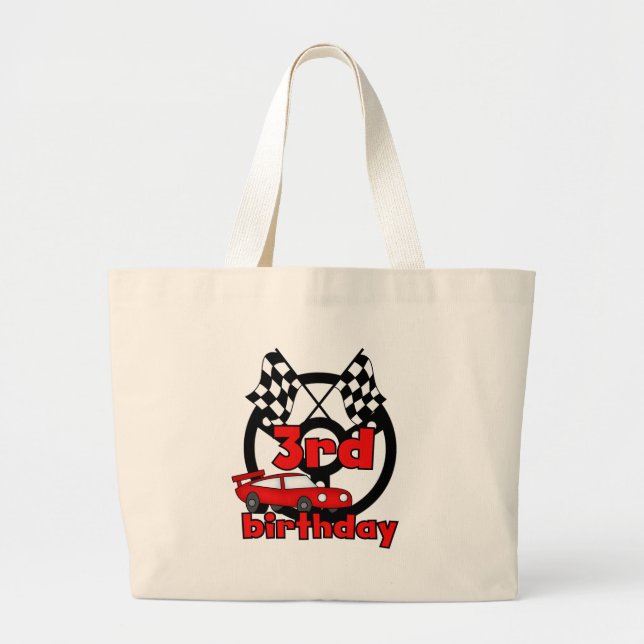 Grand Tote Bag Course automobile 3e anniversaire Tshirts et cadea (Devant)