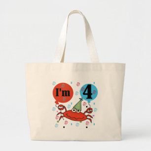 Grand Tote Bag Crabe 4e anniversaire Tshirts et cadeaux