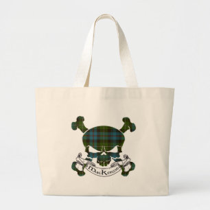 Grand Tote Bag Crâne de tartan du Mackenzie