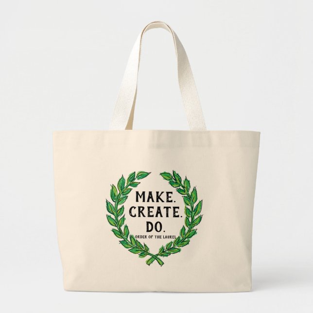 Grand Tote Bag Créer - Créer - Faire (Devant)