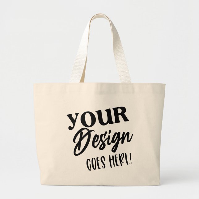Grand Tote Bag Créez votre propre conception personnalisée (Devant)