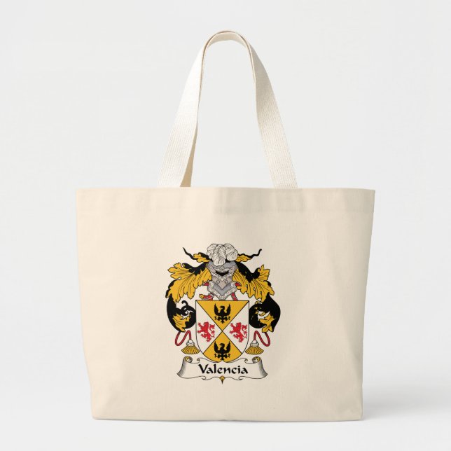 Grand Tote Bag Crête de famille de Valence (Devant)