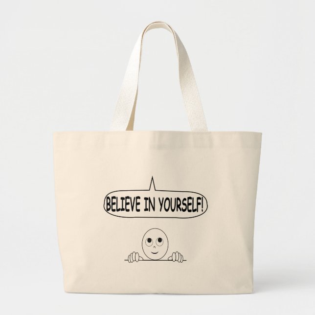 Grand Tote Bag Crois En Toi-Même (Devant)