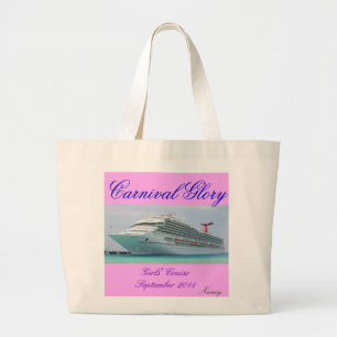 Grand Tote Bag Croisière Fourre-tout de gloire de carnaval