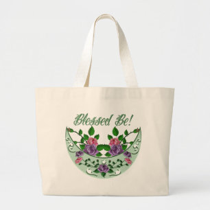 Grand Tote Bag Croissant droit de déesse verte