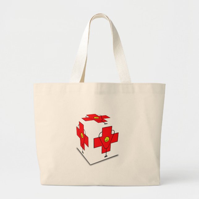 GRAND TOTE BAG CROIX MÉDICALE DE CUBE (Devant)