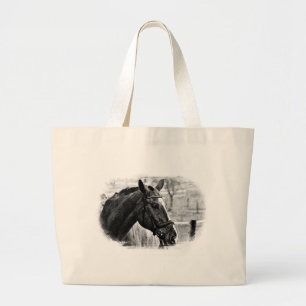 Grand Tote Bag Croquis noir blanc