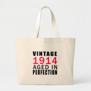 Grand Tote Bag Cru en 1914 âgé dans la perfection
