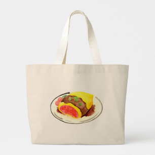 Grand Tote Bag Cuisine japonaise. Riz à l'omelette.