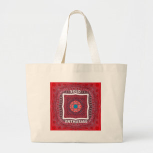 Grand Tote Bag Culture traditionnelle sindhi Ajrak Art Motif Impr