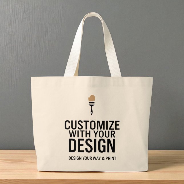 Grand Tote Bag Custom Minimalist Personalized Company Branded  (Créateur téléchargé)