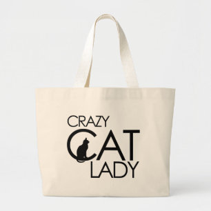 Grand Tote Bag Dame du Crazy Cat