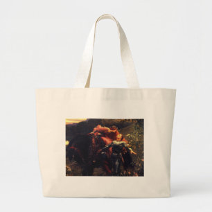 Grand Tote Bag Dame Sans Merci [monsieur Frank Dicksee] de belle