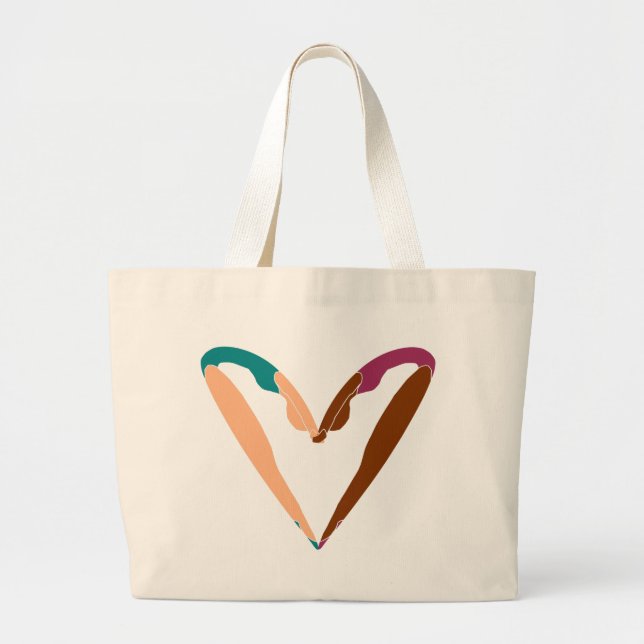 GRAND TOTE BAG DANSE DU COEUR, DANSE DE L'AMOUR. (Devant)