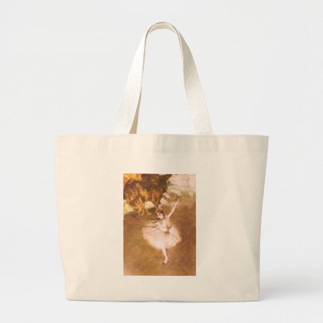 Grand Tote Bag Danseur de ballet Diplôme de la peinture étoile (Devant)