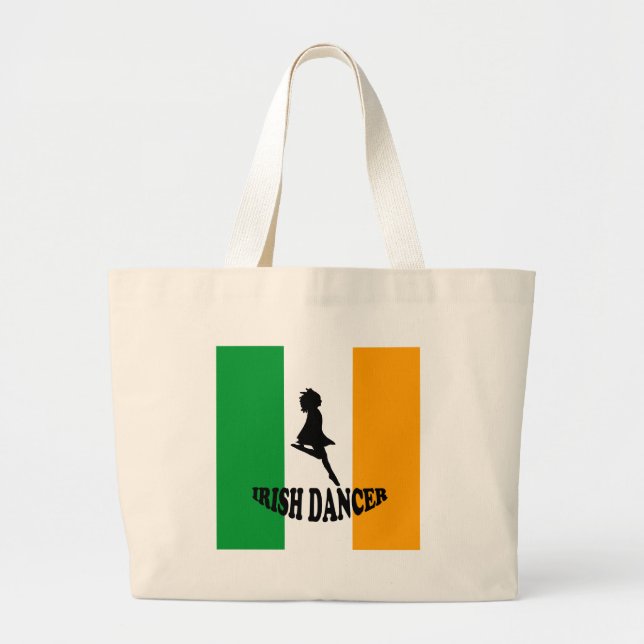 Grand Tote Bag Danseur irlandais d'étape (Devant)