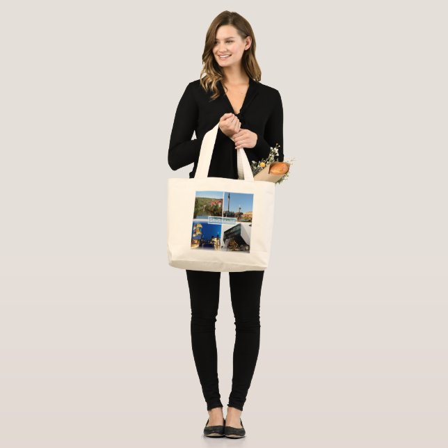 Grand Tote Bag DE Stuttgart - Rivière Neckar - Schlossplatz - (Devant (modèle))