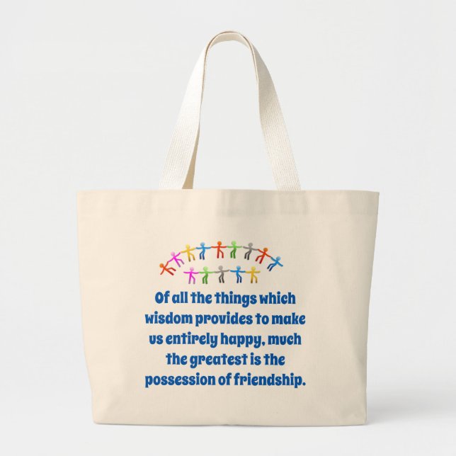 Grand Tote Bag De Toutes Les Choses Que La Sagesse Fournit - Amic (Devant)