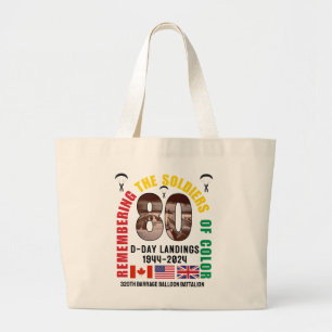 Grand Tote Bag DÉBUTS DU JOUR 80e anniversaire Afro-Américains