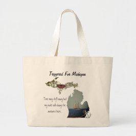 Grand Tote Bag Déclenché pour le Michigan Fourre-tout