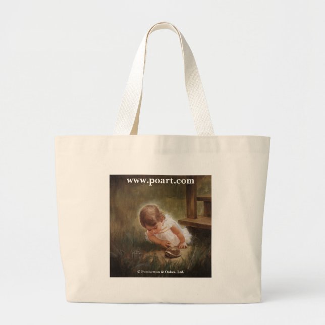 Grand Tote Bag Découverte de jardin (Devant)