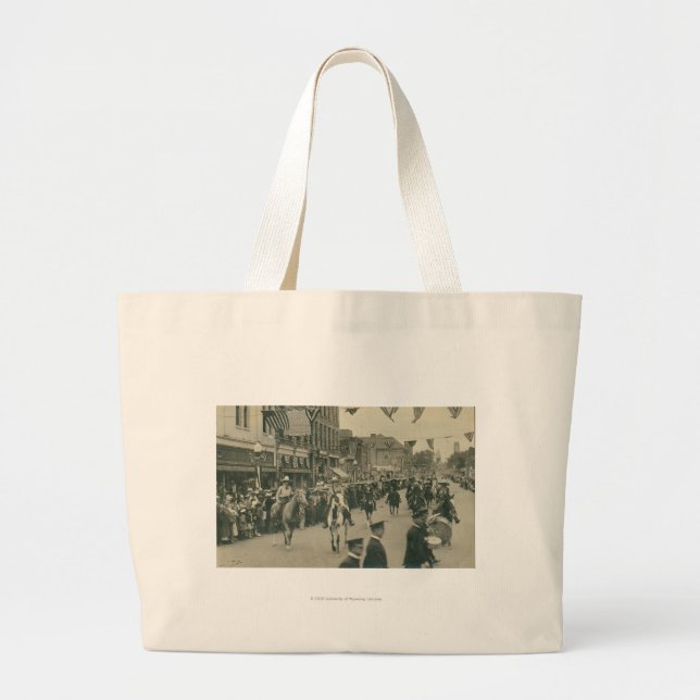 Grand Tote Bag Défilé de jours de frontière de Cheyenne (Devant)