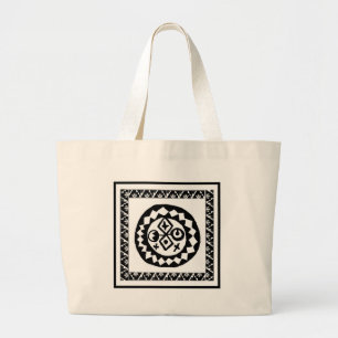 Grand Tote Bag Del Sol des Quatre Directions Cardinales