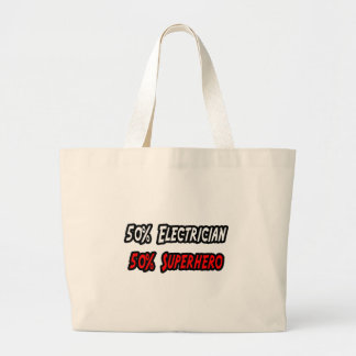 Grand Tote Bag Demi-électricien demi-superhéros