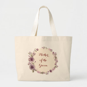 Grand Tote Bag Demoiselle d'honneur Mariée Mère du marié Fleurist
