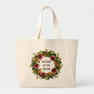 Grand Tote Bag Demoiselle d'honneur Mariée Mère du marié Fleurist
