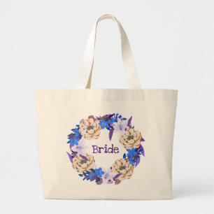 Grand Tote Bag Demoiselle d'honneur Mariée Mère du marié Fleurist