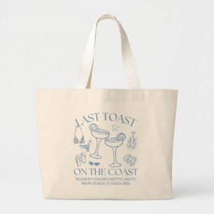 Grand Tote Bag Dernier Toast Whimsique sur la Côte